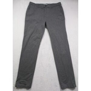Hawker Rye Pants Mens Size 32 x 32 Gray Slim Straight Leg Mid Rise Stretch